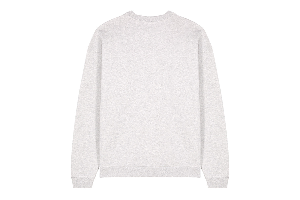 PATCH SWEATER GRAU