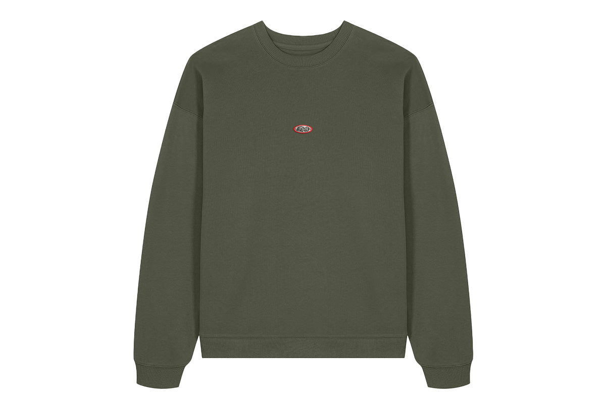 PATCH SWEATER GRÜN