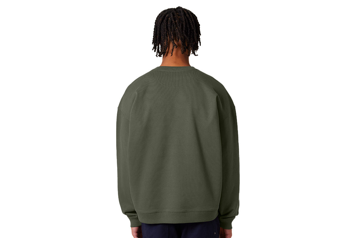 PATCH SWEATER GRÜN