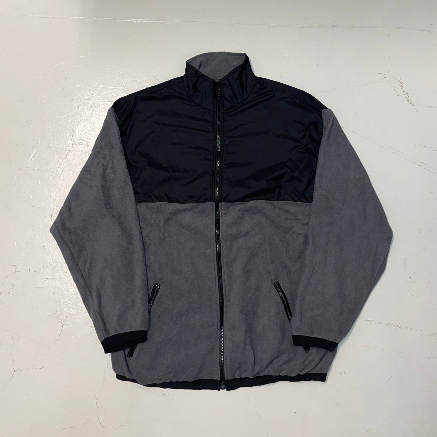 FLEECE JACKE GRAU